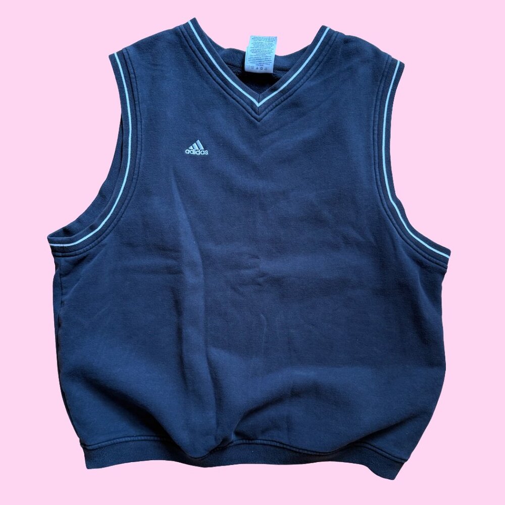 Vintage Oversized Adidas Sweater Vest